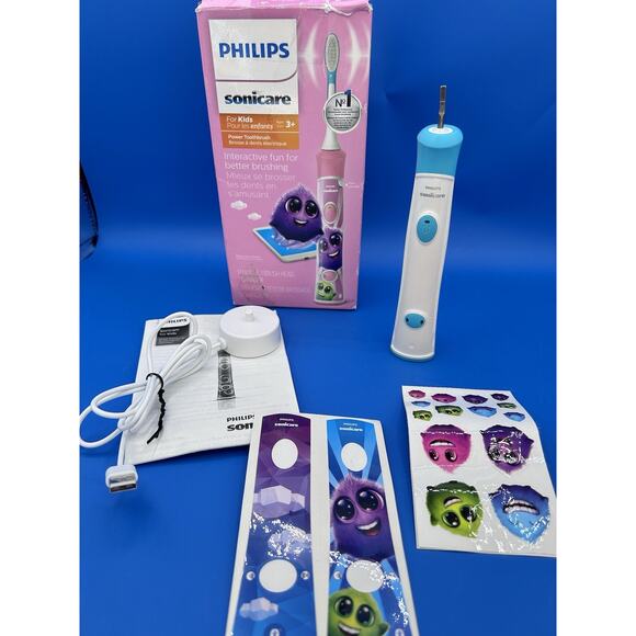 Sonicare For Kids Power Toothbrush Interactive Better Brushing Blue HX6351/41 - Picture 1 of 2